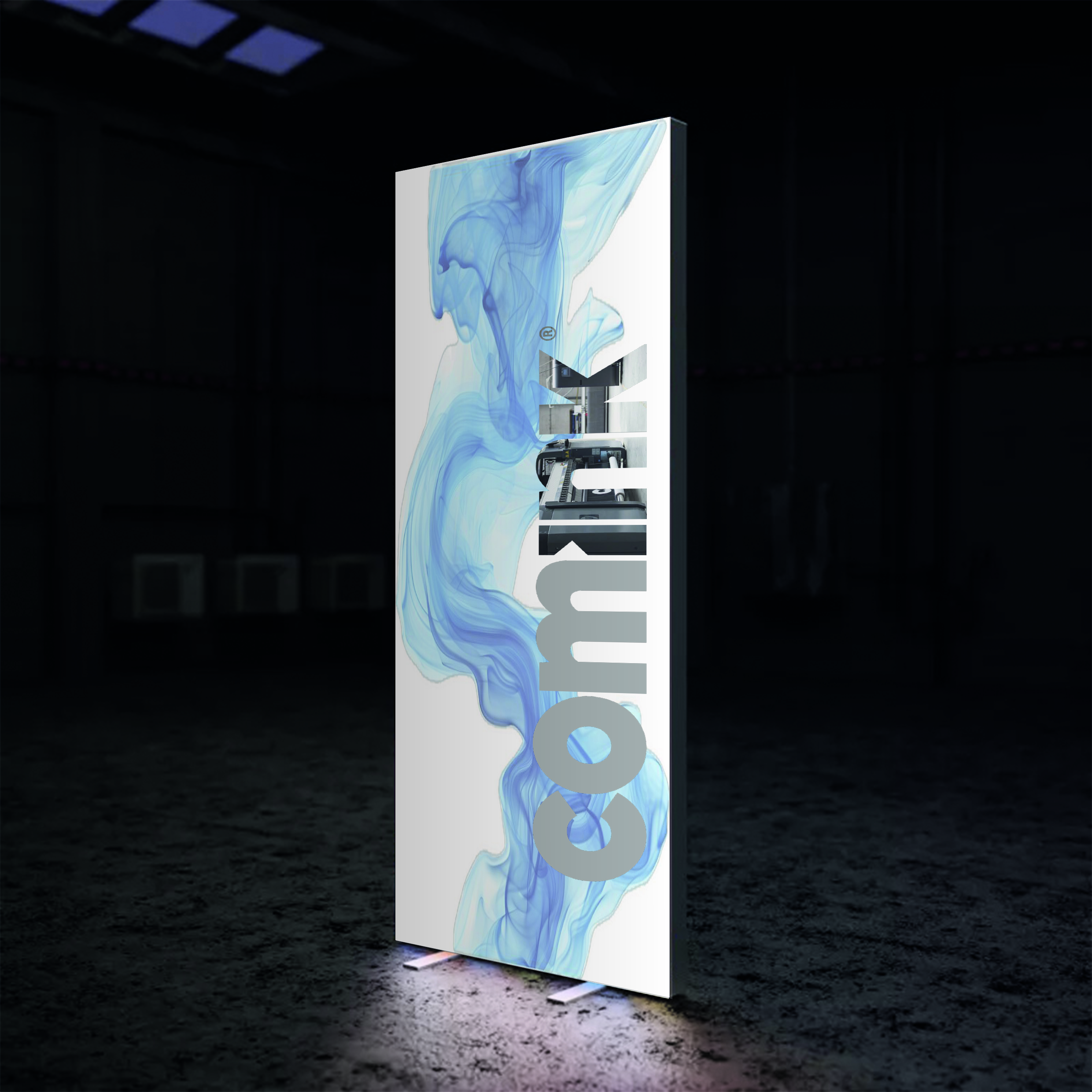 Light Box - Textile dos blanc
