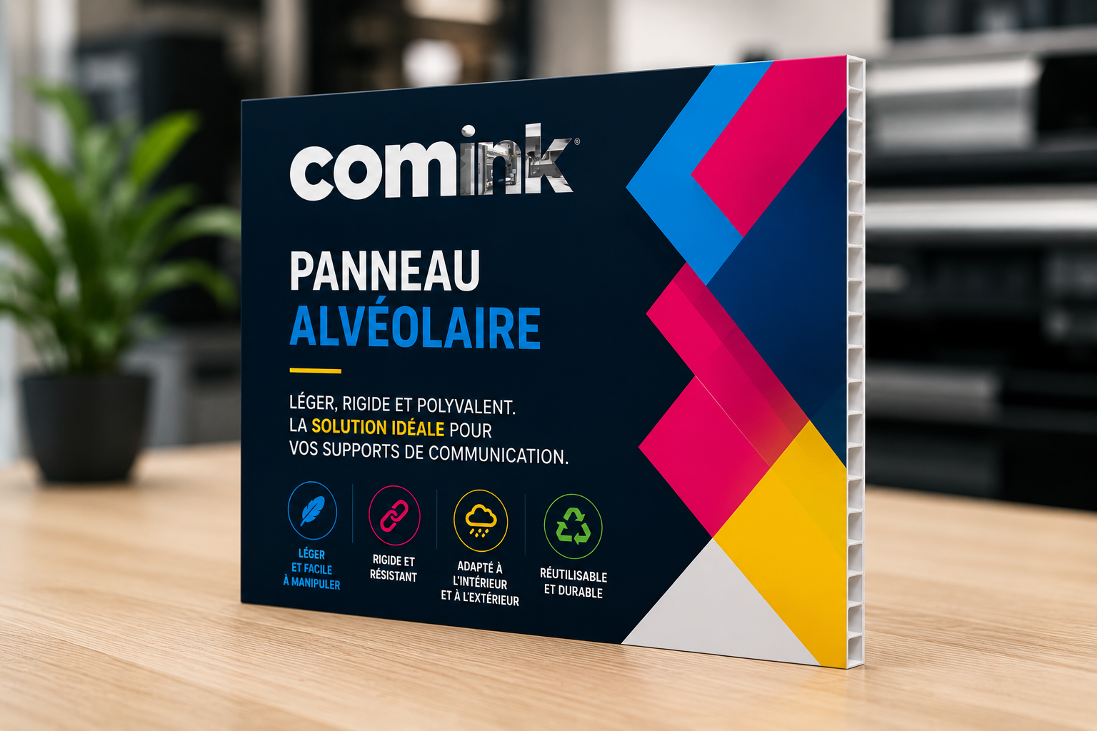 Panneau alvéolaire 8 ou 10 mm