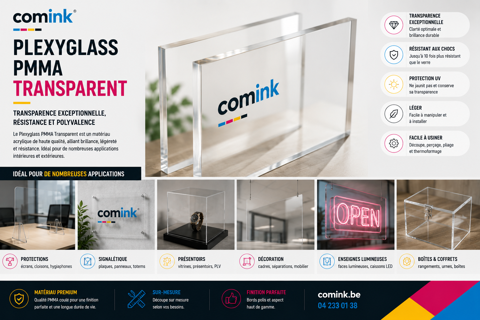 Plexyglass ® PMMA Transparent
